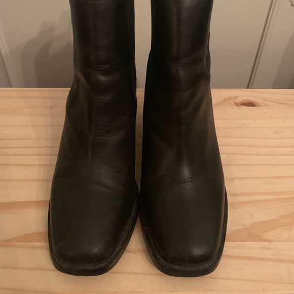 Design Lab Black Leather Boots - Picture 2 of 3